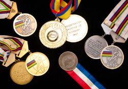 The five UCI Track Cycling World Championship medals won by Erika Salumae in the women`s sprint,