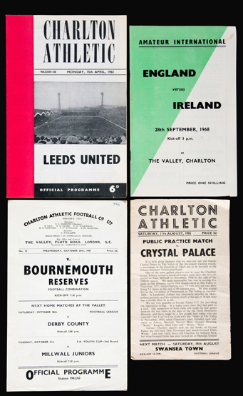 Charlton Athletic in the 1960s: an extensive collection of home and away programmes, seasons 1960-61