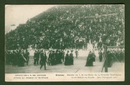 A rare postcard portraying the procession of King Edward VII of Great Britain and Queen Alexandra