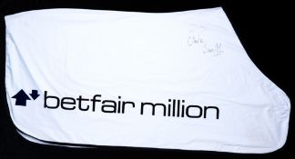 Kauto Star`s `Betfair Million` winner`s blanket signed by Clive Smith & Paul Nicholls, signatures in