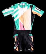 The race suit worn by Erika Salumae when winning the Women`s Sprint at the Barcelona 1992 Olympic