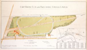 A surveyor`s plan for the East Riding Club and Race Course Company Ltd`s racecourse situated to