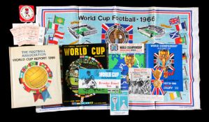 1966 World Cup memorabilia, final & tournament programmes; a full set of 10 tickets for matches