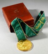 An Atlanta 1996 Olympic Games gold prize medal for men`s football awarded to Celestine Babayaro
