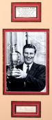 A signed Peter Thomson `Open Championship Winner` display, comprising a 12 by 8in. b&w photograph,