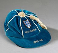 Cyril Knowles` blue England international cap v West Germany 1967-68. This friendly was the last