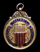 A 9ct. gold & enamel Northumberland F.A. Amateur Cup winner`s medal 1922-23, this being the