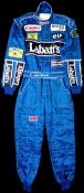 Nigel Mansell 1992 Italian Grand Prix worn Williams-Renault racesuit, the Velcro waistband bearing