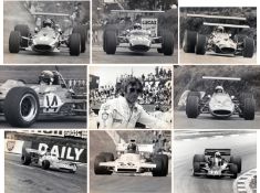 Professional photographs of Formula 1 and English motor sport events 1968 to 1976, an album