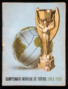 Campeonato Mundial De Futbol Chile 1962, a souvenir programme co-written by Bernard Joy & David