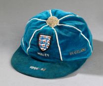 George Cohen`s blue England international cap for the 1966-67 British Home Championship