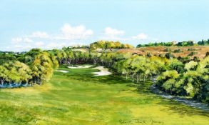 Bill Waugh (contemporary) LAS CAMELIAS, THE TWELFTH HOLE (THE 1997 RYDER CUP SERIES, VALDERRAMA)