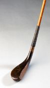 An Alex Patrick Senior of Leven long nosed grassed driver circa 1870, beech head, hickory shaft,