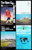 A collection of Open Championship programmes dating from 1963 onwards, with duplication of