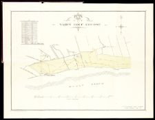 Macfarlane (R. P.) (surveyor and publisher) Plan of Nairn Golf Course, 1901, chromolithographed plan
