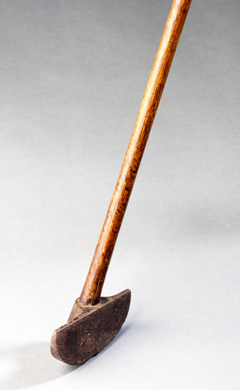 An Anderson of Edinburgh centre-shafted patent cleek circa 1910, hickory shaft