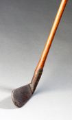 A Seely patent mashie circa 1912, hickory shaft, pat. no. 10,910