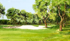 Bill Waugh (contemporary) EL BUNKER, THE EIGHTH GREEN (THE 1997 RYDER CUP SERIES, VALDERRAMA)