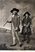 After Lemuel Francis Abbott BLACKHEATH GOLFERS a mezzotint from the first edition by V. Green,