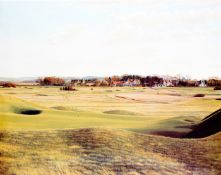 A group of seven artist signed modern limited edition golf prints, i) Graeme W Baxter “Muirfield”,