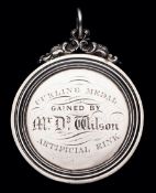 A fine & early silver medal awarded for curling at Innerleithen in 1835, in Scottish silver by