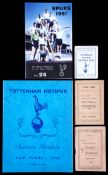 Tottenham Hotspur handbooks and souvenir publications, handbooks for 1920-21, 1921-22, 1951-52,