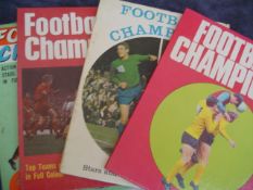 Football books, publications and memorabilia dating from the 1960s/1970s, various soccer gift books,