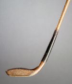 A late example of a Tom Morris of St Andrews scared neck putter circa 1908, beech head with maker`
