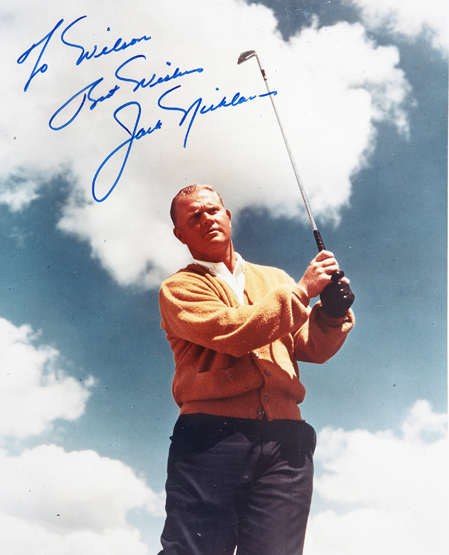 Two albums of original press photographs of golfers, approx. 60, a good selection of signed examples