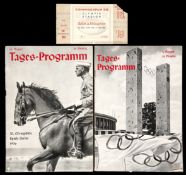 A pair of programmes for the Opening and Closing Ceremonies of the 1936 Berlin Olympic Games, 1st