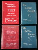 The Golfing Annual, vols ix & xv 1895-96 and 1901-2 edited by David S. Duncan; and The Golfer`s
