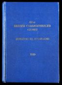 A bound volume of programmes for the 1970 British Commonwealth Games in Edinburgh, blue cloth,