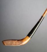 C Ramage of Brighton & Hove long-nosed scared-neck driver circa 1888, beech head, hickory shaft,