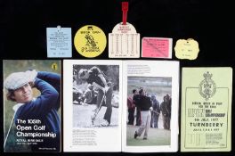 Golf programmes & ephemera 1970s/1980s, programmes and official orders of play mostly for Open