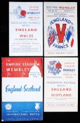 Four England international programmes, v Scotland 9.4.38 & 14.10.44, v Wales 27.2.43 & v France 26.