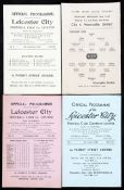 14 Leicester City home programmes season 1946-47 to 1948-49, 4-pages unless otherwise stated, 1946-