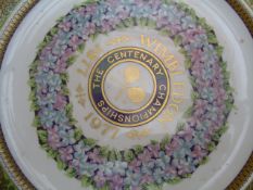 The Wimbledon Centenary Plate 1877-1977, by Spode, limited edition, this numbered 55/1977,