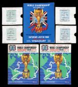 1966 World Cup programmes and ticket stubs, a final programme, two tournament programmes and four