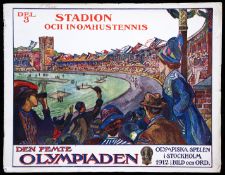 A programme for the 1912 Stockholm Olympic Games entitled "Part 3-Stadium and the Indoor Tennis