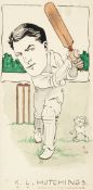 Amos Ramsbottom (1889-1967) CARICATURE OF K.L. HUTCHINGS signed and dated `07, pen & ink & wash, the