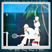 A Chuck Wilkinson designed poster titled `Tennis`, published by Marigold Enterprises, N.Y.C.,