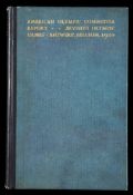 American Olympic Committee report for the 1920 Antwerp Olympic Games, original blue hardbound