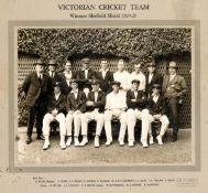 Official photograph of the Victorian Cricket Team winners of the Sheffield Shield 1924-25, published