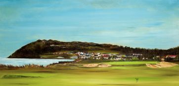 Brendan Hayes (Irish, 20th/21st century) BRAY [Co. WICKLOW] FROM WOODBROOK GOLF CLUB signed,