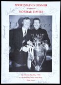 A good collection of ten Manchester United autographed menus/invitations dating between 1997 and