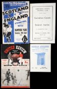 A collection of football programmes dating between 1948 and 2012, mostly English League & Cup