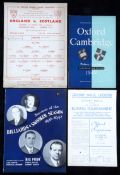 A collection of sports programmes, wartime boxing events in Leicester in 1941; field hockey mostly