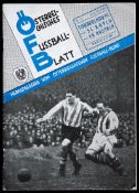 A rare programme for the two matches played by Sunderland in Vienna 6th & 7th June 1951, v SC