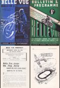 Rare wartime Belle Vue Speedway programmes & bulletins, a collection comprising seven 1940 and two
