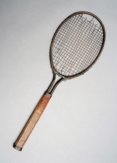 An early American steel lawn tennis racquet circa 1922, by William Larned, assignor to the Dayton